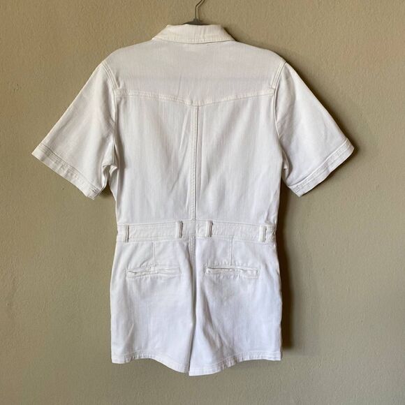 7 For All Mankind Cotton White Romper Size M - Picture 8 of 10